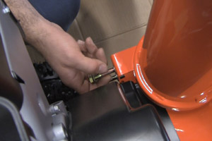 Attach the Snowblower Chute