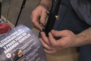 Undo the Handle Screws