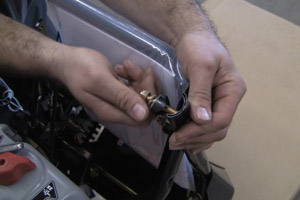 Undo the Handle Screws