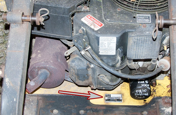 Great Dane Zero-Turn Mower Model and Serial Number Location
