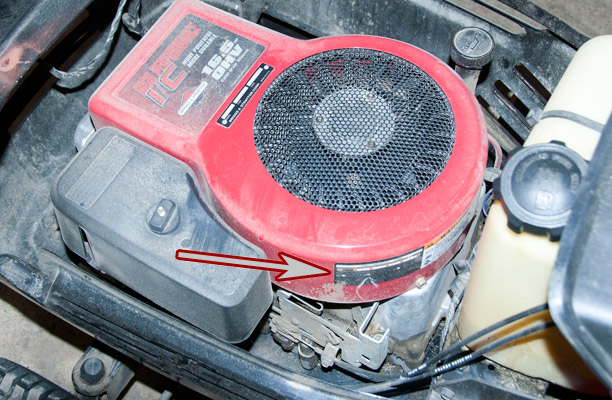 Briggs and Stratton Model, Type and Code Location on a Gardenway Mower