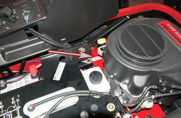 Toro Titan Zero-Turn Mower Model and Serial Number Location