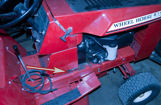 Wheel Horse B115 Mower Model and Serial Number Location