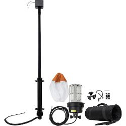 Buyers 1493163 160W 12V LED 360° Glare-Free Balloon Light Kit w/ 63"-100" Push-Up Light Pole - BUY 1493163