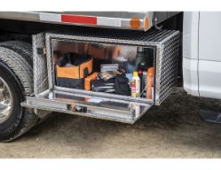 Buyers Products 1705115 18" x 18" x 60" Aluminum Underbody Toolbox with Aluminum Recessed Door and 2 T-Handle Latches - BUY 1705115