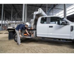 Buyers Products 1705115 18" x 18" x 60" Aluminum Underbody Toolbox with Aluminum Recessed Door and 2 T-Handle Latches - BUY 1705115