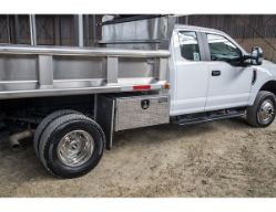 Buyers Products 1705115 18" x 18" x 60" Aluminum Underbody Toolbox with Aluminum Recessed Door and 2 T-Handle Latches - BUY 1705115