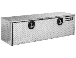 Buyers Products 1705147 24" x 24" x 72" Aluminum Underbody Toolbox with Aluminum Recessed Door and 2 T-Handle Latches - BUY 1705147