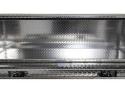 Buyers Products 1705147 24" x 24" x 72" Aluminum Underbody Toolbox with Aluminum Recessed Door and 2 T-Handle Latches - BUY 1705147