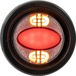 Buyers Products 5622001 2" Amber/Red Marker Strobe Combo Light - BUY 5622001