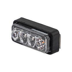 Buyers Products 5622011 2 Inch Rectangular Combination Marker-Strobe Light - Red/Amber - BUY 5622011