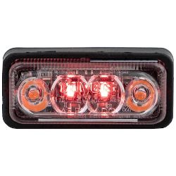 Buyers Products 5622011 2 Inch Rectangular Combination Marker-Strobe Light - Red/Amber - BUY 5622011