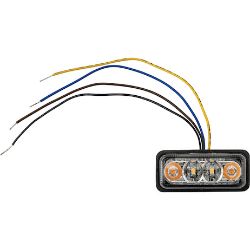 Buyers Products 5622012 2 Inch Rectangular Marker Strobe Combo Light - Amber/Amber - BUY 5622012