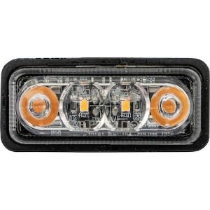 Buyers Products 5622012 2 Inch Rectangular Marker Strobe Combo Light - Amber/Amber 