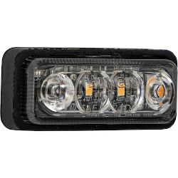 Buyers Products 5622012 2 Inch Rectangular Marker Strobe Combo Light - Amber/Amber - BUY 5622012