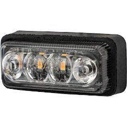 Buyers Products 5622012 2 Inch Rectangular Marker Strobe Combo Light - Amber/Amber - BUY 5622012
