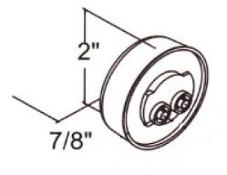 Buyers Products 5622102 2" Round Red 4 LED Marker/Clearance Light w/ Grommet & Plug - BUY 5622102