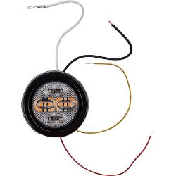 Buyers Products 5622111 2 Inch Class 1 Marker Strobe Combo Light - Red Marker/Amber Strobe - BUY 5622111