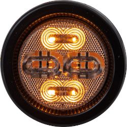 Buyers Products 5622112 2-Inch Class 1 Marker Strobe Combo Light - Amber/Amber - BUY 5622112