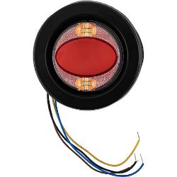 Buyers Products 5622501 2.5" Marker Strobe Combo Light - Red Marker/Amber Strobe - BUY 5622501
