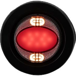 Buyers Products 5622501 2.5" Marker Strobe Combo Light - Red Marker/Amber Strobe - BUY 5622501