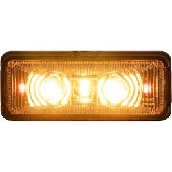 Buyers Products 5622751 2.75-Inch Rectangular Marker Strobe Amber/Red Combo Light - BUY 5622751