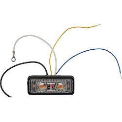 Buyers Products 5622751 2.75-Inch Rectangular Marker Strobe Amber/Red Combo Light - BUY 5622751