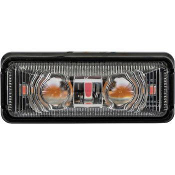 Buyers Products 5622751 2.75-Inch Rectangular Marker Strobe Amber/Red Combo Light 