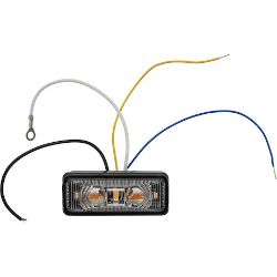 Buyers Products 5622752 2.75-Inch Class 1 Rectangular Marker Strobe Combo Light - Amber/Amber - BUY 5622752
