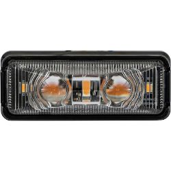 Buyers Products 5622752 2.75-Inch Class 1 Rectangular Marker Strobe Combo Light - Amber/Amber - BUY 5622752