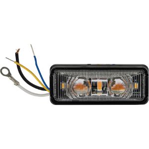 Buyers Products 5622752 2.75-Inch Class 1 Rectangular Marker Strobe Combo Light - Amber/Amber 