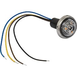 Buyers Products 5623410 1 Inch Round Combination Marker-Strobe - Red Marker/Amber Strobe - BUY 5623410