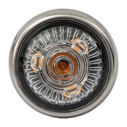 Buyers Products 5623410 1 Inch Round Combination Marker-Strobe - Red Marker/Amber Strobe - BUY 5623410