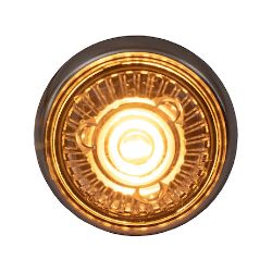 Buyers Products 5623420 1 Inch Round Combination Marker-Strobe - Amber/Amber 