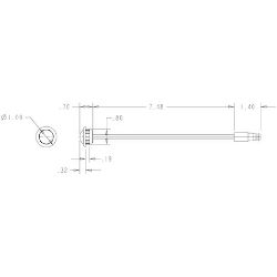 Buyers Products 5623443 .75 Inch Round Marker Clearance Lights - Male B 1 Amber Led W/ Clear Lens - BUY 5623443