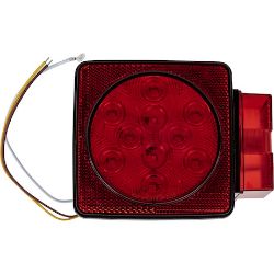 Buyers Products 5625112 Passenger Side 5 Inch Box-Style LED Stop/Turn/Tail Light for Trailers Over 80 Inches Wide, Rear Facing - BUY 5625112