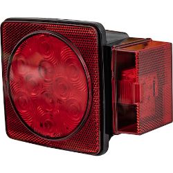 Buyers Products 5625112 Passenger Side 5 Inch Box-Style LED Stop/Turn/Tail Light for Trailers Over 80 Inches Wide, Rear Facing - BUY 5625112