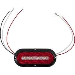 Buyers Products 5626133 6 Inch Red Oval LED Stop/Turn/Tail Surface Mount Light Kit with 14 LEDs - BUY 5626133