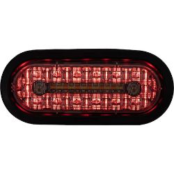 Buyers Products 5626414 6 Inch Combination LED Stop/Turn/Tail, Backup, and Strobe Light with 17 LEDs, Amber/Green, Not Heated - BUY 5626414