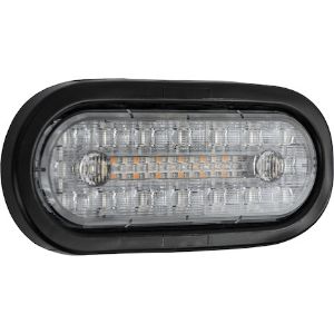 Buyers Products 5626414 6 Inch Combination LED Stop/Turn/Tail, Backup, and Strobe Light with 17 LEDs, Amber/Green, Not Heated 