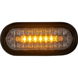 Buyers Products 5626415 6 Inch Combination LED Stop/Turn/Tail, Backup, and Strobe Light with 17 LEDs, Amber/Green, Heated - BUY 5626415