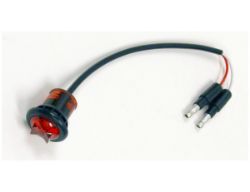 Buyers Products 5627511 0.75" 12V Red Round Marker Clearance Light, 1 LED 