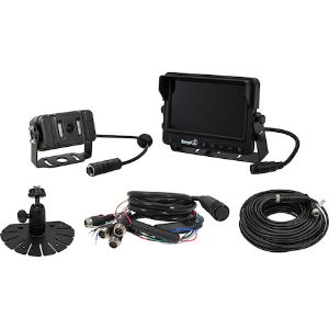 Buyers Products 8883550 Fleet Series Rear Observation System with Heated Night Vision Camera, Quad Screen View, and DVR 