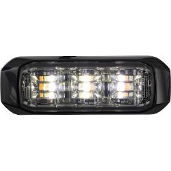 Buyers Products 8890928 3-1/2 Inch Wide Angle Tri-Color LED Strobe Light, Amber/Blue/Clear - BUY 8890928