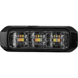 Buyers Products 8890928 3-1/2 Inch Wide Angle Tri-Color LED Strobe Light, Amber/Blue/Clear - BUY 8890928