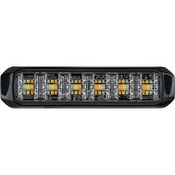 Buyers Products 8891828 5 Inch Wide Angle Tri-Color LED Strobe Light, Amber/Blue/Clear - BUY 8891828