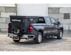 Buyers Products SHPE1500 SaltDogg 87.3" 1.45 Cubic Yard Electric Black Polymer Hopper Salt Spreader (Standard Chute) - BUY SHPE1500