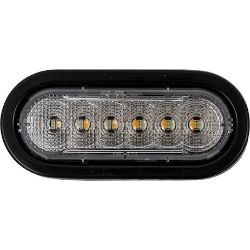Buyers Products SL61AG 6 Inch LED Oval Strobe Light with 12 LEDs, Amber/Green, Heated - BUY SL61AG