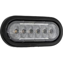 Buyers Products SL61AG 6 Inch LED Oval Strobe Light with 12 LEDs, Amber/Green, Heated - BUY SL61AG