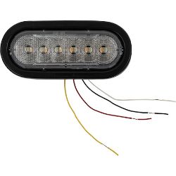 Buyers Products SL61AG 6 Inch LED Oval Strobe Light with 12 LEDs, Amber/Green, Heated - BUY SL61AG